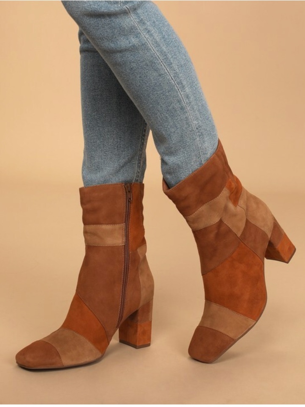 Seychelles Patchwork Leather Boots